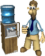 Hombre Tomando Agua