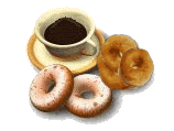 cafe con donuts