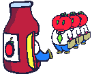 Tomates y Bote de Ketchup