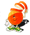 Dibujo animado de naranja