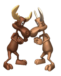 Alces Luchando