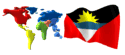 Bandera Antigua y Barbuda Animada