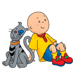 Caillou con su gato