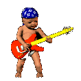 Guitarrista bebe