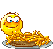 Emoticon con Patatas Fritas