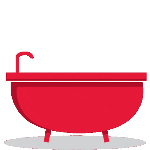 Gif bañera roja