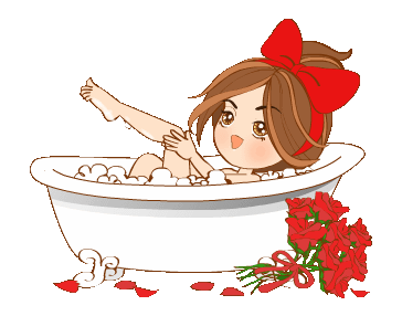 Gif de chica duchandose