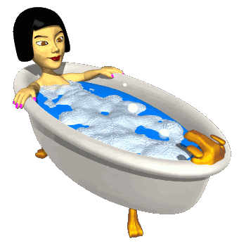 Gif de baño de espuma