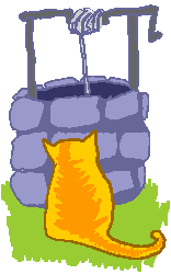 Gif de gato en pozo