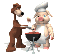 cerdo y oso hormiguero