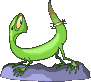 lagarto verde