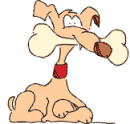 perro con hueso