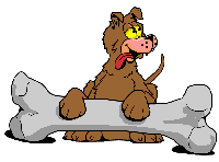 perro con hueso