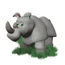 rinoceronte animado