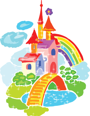 Gif de castillo de colores