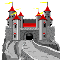 Gif de castillo animado