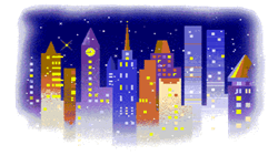 Gif de ciudad nevando