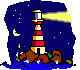 Gif de faro de puerto