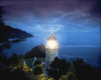 Gif de faro de puerto