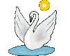 dibujo animado cisne