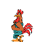 dibujo animado gallo