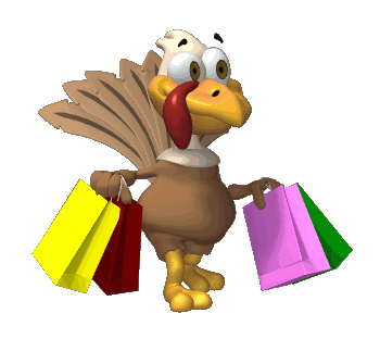 Gif de pavo de compras
