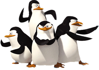 dibujo animado pinguinos