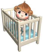 Gif de bebe en la cuna