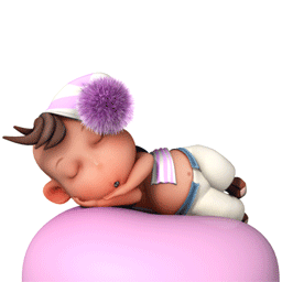 Gif de bebe descansando