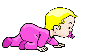 Gif bebe gateando