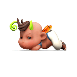 Gif bebe gateando