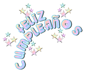 Gif letrero de cumpleaños