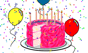 Gif tarta cumpleaños