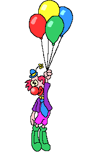 Gifs de globos con payaso
