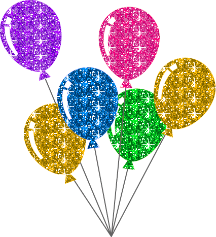 Gifs de globos con brillos