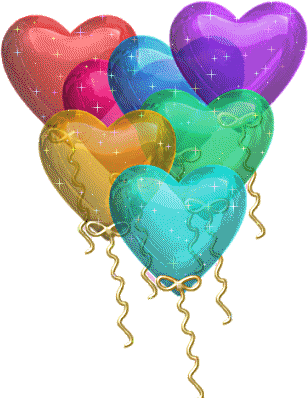 Gif de globos azules