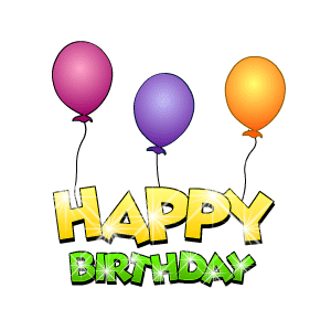 Gifs de globos de cumpleaños