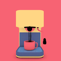 cafetera con cafe