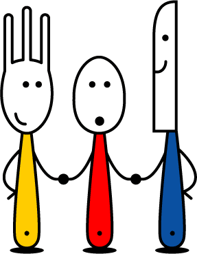 cubiertos animados