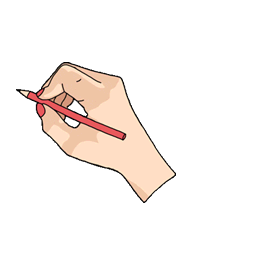 Gif de mano escribiendo