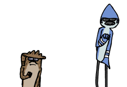 gif mordecai y rigby