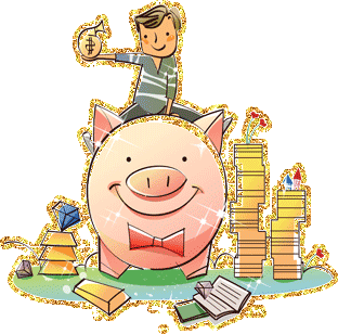 Gif de hucha dinero