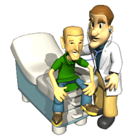 enfermo con doctor