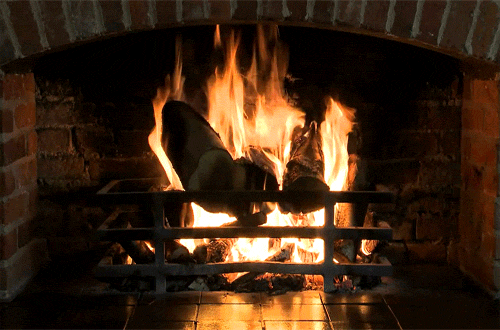 Gif de chimenea encendida