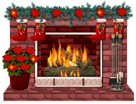 Gif de chimenea navidad
