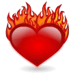 Gif de corazon en llamas