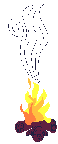 Gif de fuego con leña