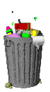 Gif Cubo lleno de basura