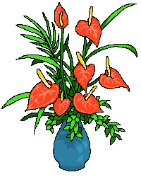 Gif de jarron con flores