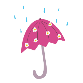 Gif de paraguas y lluvia